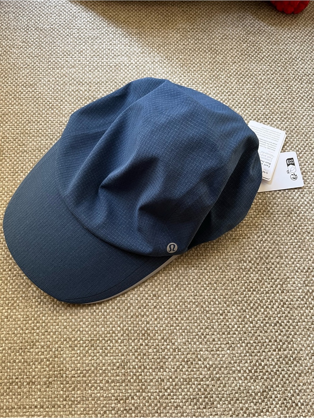 NWT Lululemon Fast and Free Running Hat *WovenAir, S/M, Blue Twill